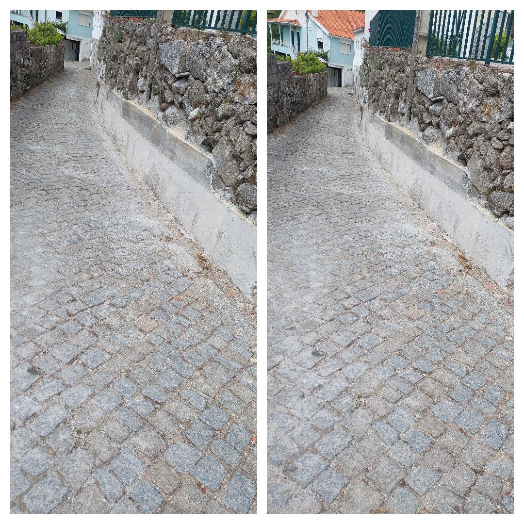 Reforço do muro de suporte da eira da Rua da Matança
