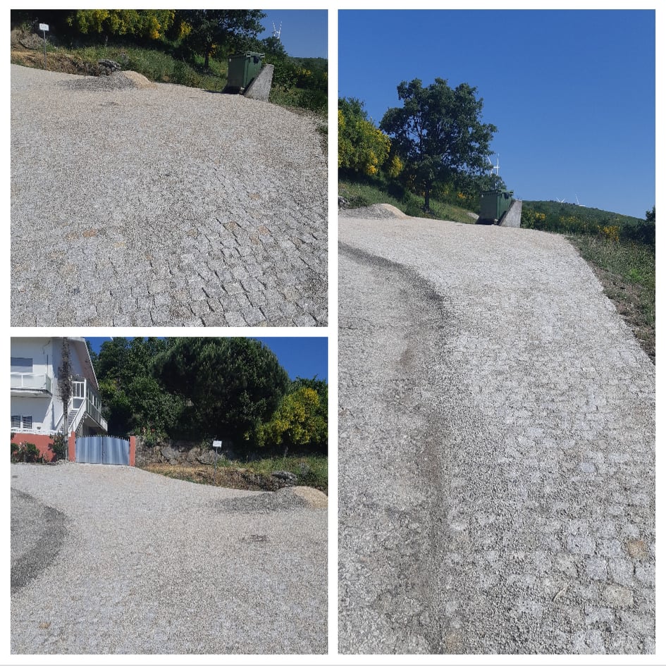 Cacetamento do largo na Rua de Vila Lobos